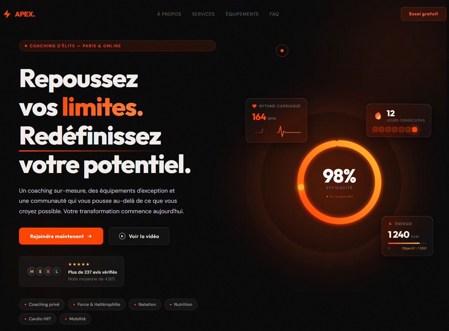 APEX Performance — Accueil